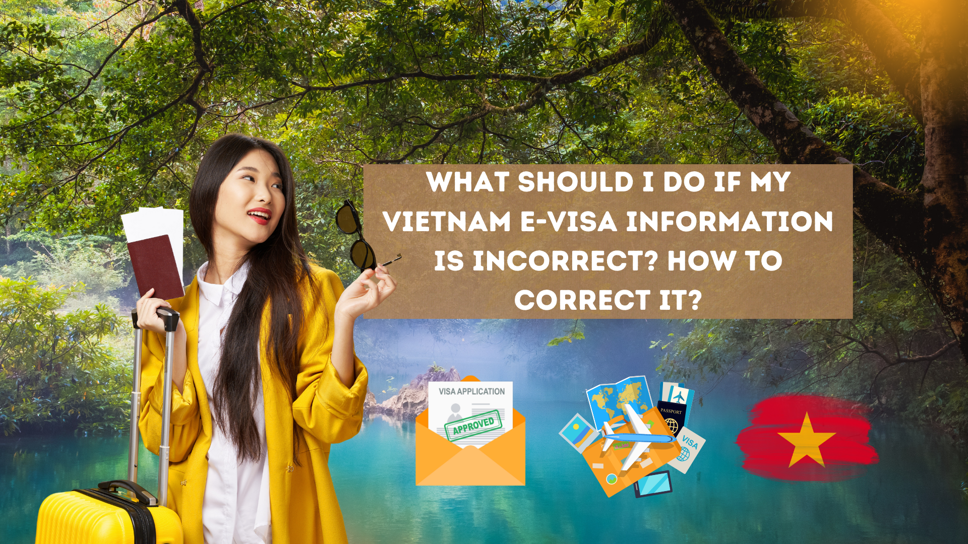 What should I do if my Vietnam E-visa information is incorrect? How to correct it?