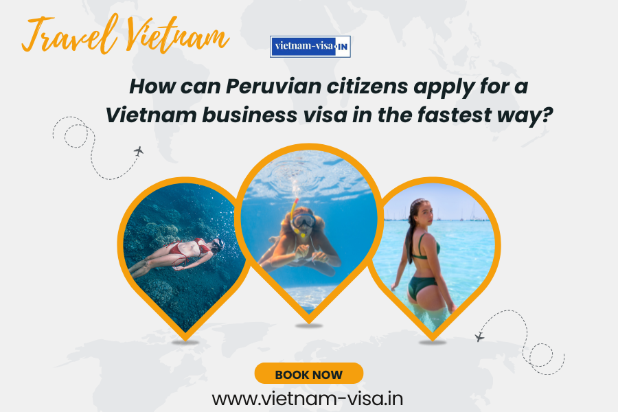 How can Peruvian citizens apply for a Vietnam business visa in the fastest way?