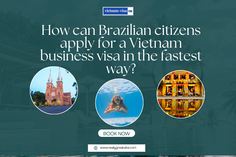 How can Brazilian citizens apply for a Vietnam business visa in the fastest way?