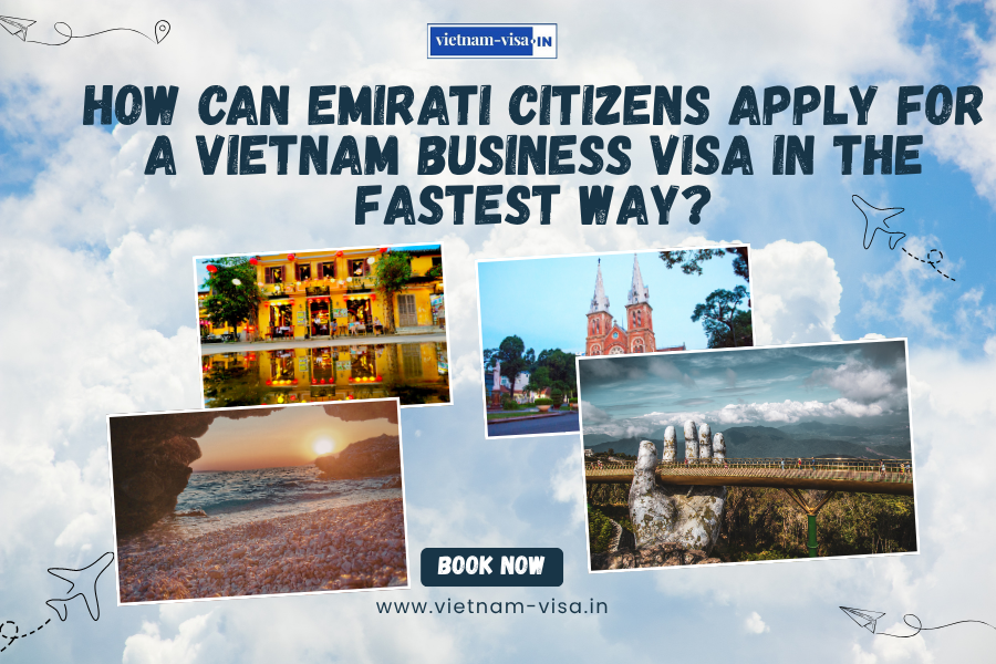 How can Emirati citizens apply for a Vietnam business visa in the fastest way?