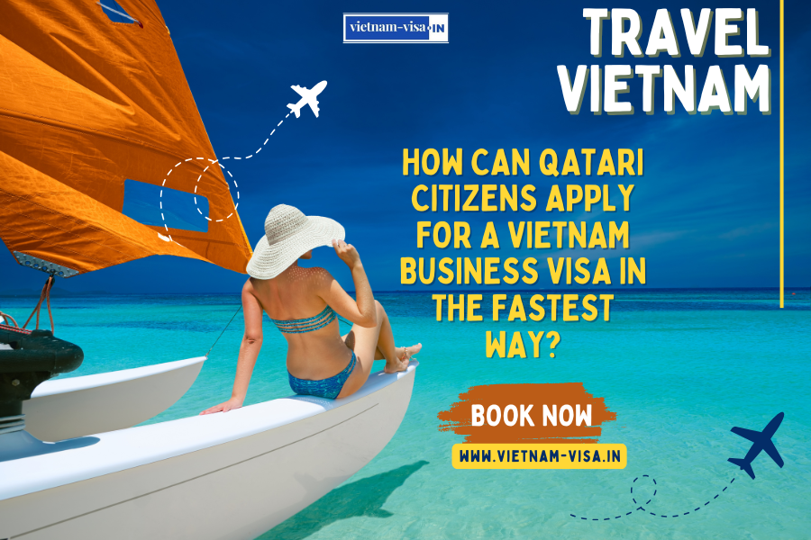 How can Qatari citizens apply for a Vietnam business visa in the fastest way?